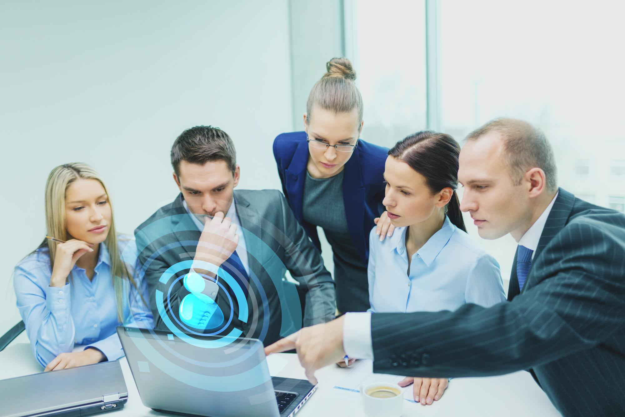 Team working on systems